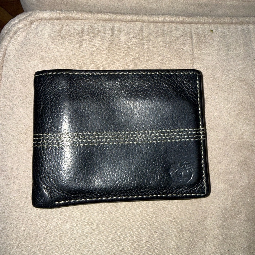 Timberland Black Leather Card Holder